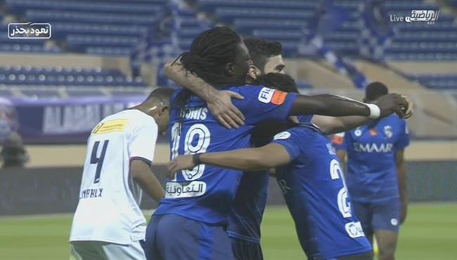 هدف الهلال الثاني في مرمي العدالة جوميز