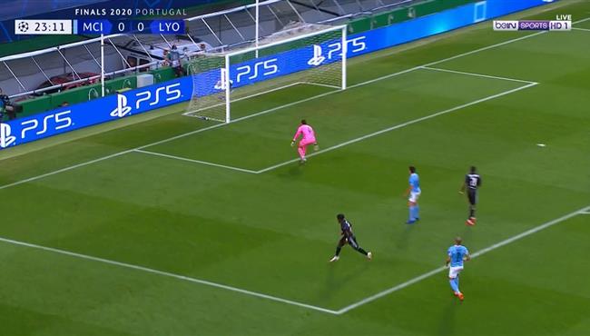 هدف ليون الاول فى مرمي مانشستر سيتي 1 0 دوري ابطال اوروبا