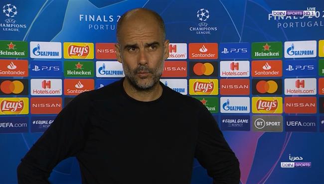 تصريحات جوارديولا بعد مباراة مانشستر سيتي وليون