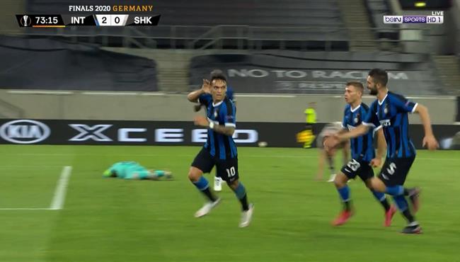 هدف لاوتارو مارتينيز الثاني في مرمي شاختار 3 0 الدوري الاوروبي