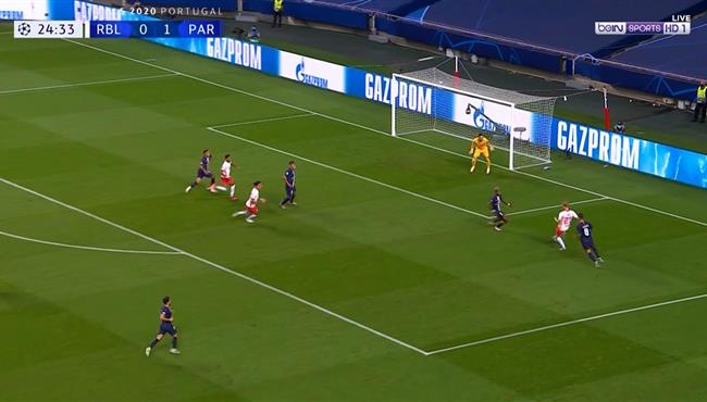 يوسف بولسن يهدر فرصة هدف محقق امام باريس سان جيرمان بطريقة غريبة