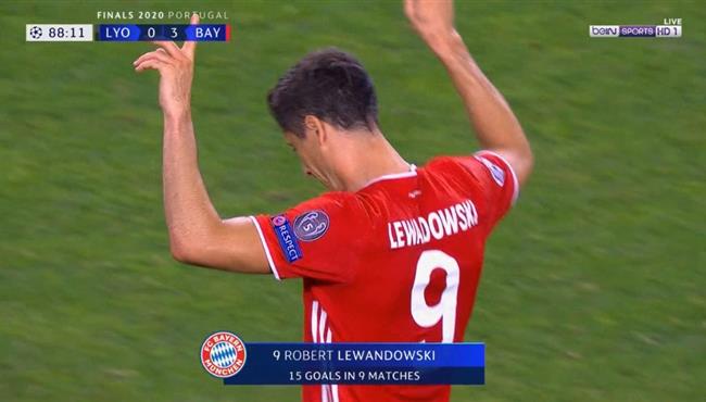 هدف ليفاندوفيسكي في مرمي ليون تعليق عصام الشوالي