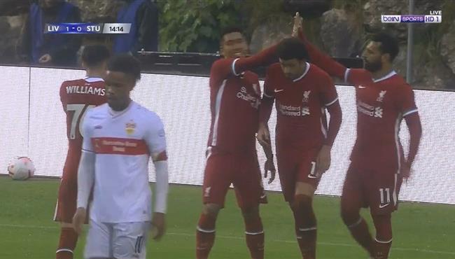 هدف ليفربول الاول فى مرمي شتوتجارت فيرمينو