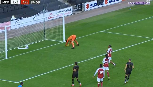 هدف ارسنال الرابع في مرمي ميلتون دونز