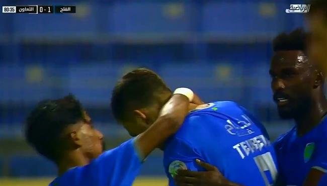 هدف فوز الفتح علي التعاون 1 0 الدوري السعودي