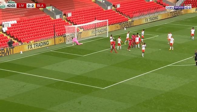 هدف ليفربول الاول في مرمي بلاكبول