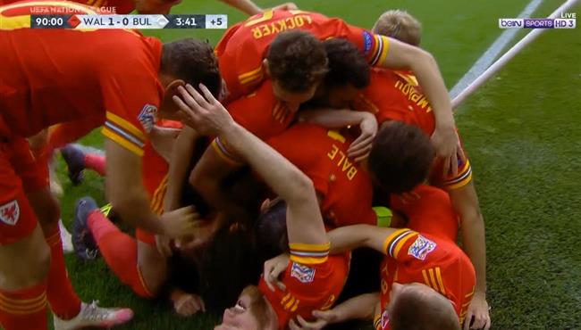هدف فوز ويلز علي بلغاريا في الوقت القاتل 1 0 دوري الامم الاوروبية