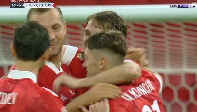 اهداف مباراة روسيا والمجر 3 2 دوري الامم الاوروبية