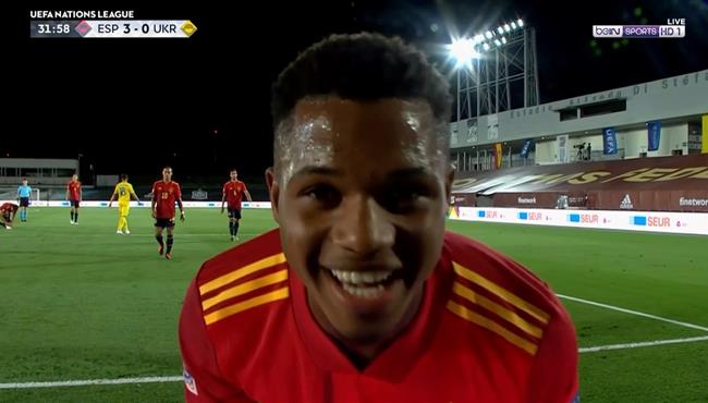 هدف انسو فاتي الرائع في مرمي اوكرانيا بدوري الامم الاووربية