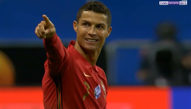 هدف كريستيانو رونالدو الاول الرائع في مرمي السويد بدوري الامم الاوروبية