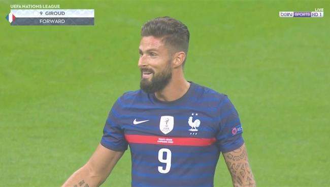 هدف جيرو فى مرمي كرواتيا بدوري الامم الاوروبيه