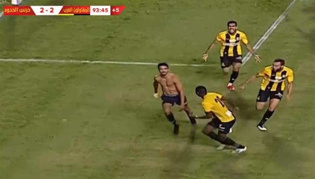 هدف طاهر محمد طاهر القاتل في مرمي حرس الحدود بالدوري المصري