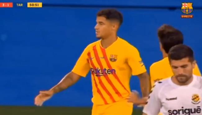 هدف برشلونة الثالث في مرمي خيمناستيك كوتينيو