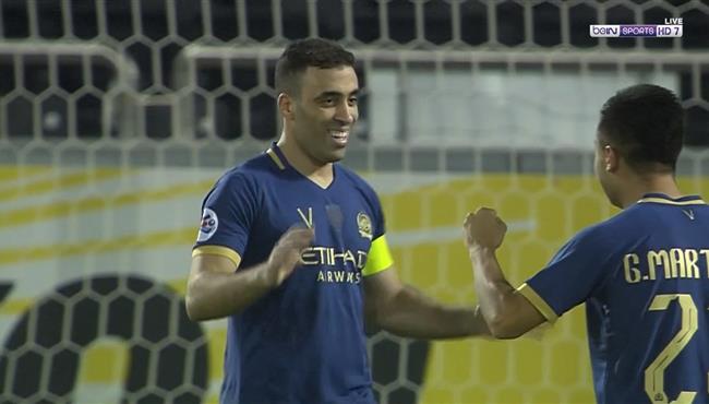 هدف عبد الرزاق حمد الله الثاني في مرمي سباهان اصفهان بدوري ابطال اسيا