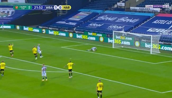 هدف وست بروميتش الثاني الصاروخي فى مرمي هاروجيت