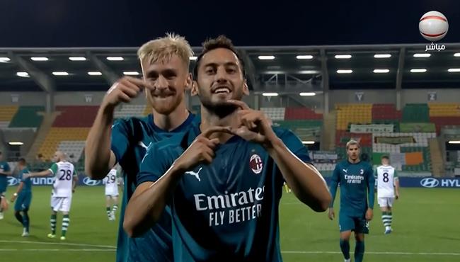 هدف هاكان كهانوجلو الرائع في مرمي شامروك بالدوري الاووربي