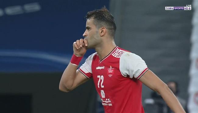 القائم يحرم لاعب برسبوليس من تسجيل هدف رائع امام التعاون