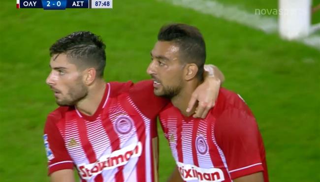 هدف اولمبياكوس في مرمي استيراس اسيست كوكا