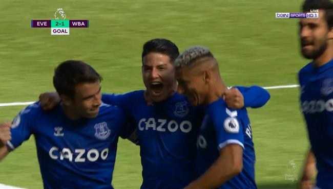 هدف خاميس رودريجيز في مرمي وست بروميتش