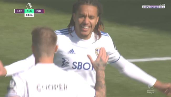 هدف ليدز الاول الرائع في مرمي فولهام بالدوري الانجليزي