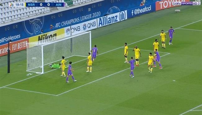 هدف العين الاول في مرمي النصر بدوري ابطال اسيا