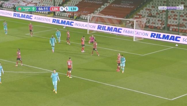 هدف ليفربول السادس فى مرمي لينكولن سيتي 6 1 كاس رابطة الدوري الانجليزي
