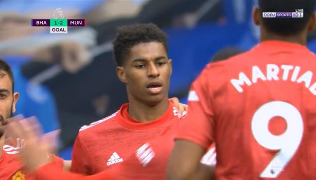 هدف راشفورد العالمي في مرمي برايتون بعد التلاعب بالمدافعين