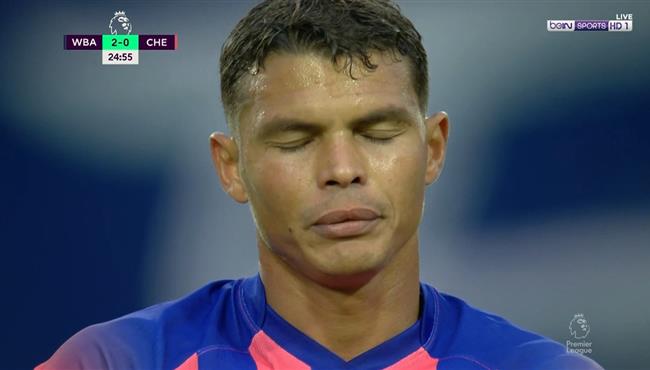 هدف وست بروميتش الثاني في مرمي تشيلسي بعد خطأ فادح من تياجو سيلفا