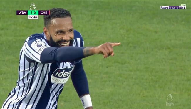 هدف وست بروميتش الثالث في مرمي تشيلسي بالدوري الانجليزي
