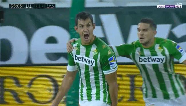 هدف تعادل ريال بيتيس مع ريال مدريد عيسى ماندي