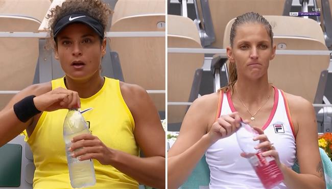 مجموعة تعادل كارولينا بليسكوفا امام ميار شريف 6 2 رولان جاروس للتنس