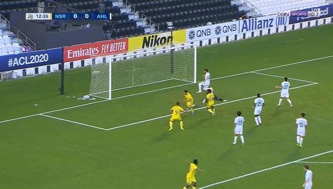 هدف النصر الاول في مرمي الاهلي بدوري ابطال اسيا