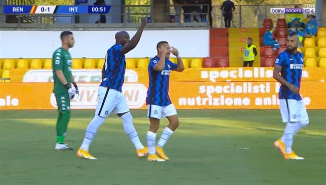 هدف لوكاكو في مرمي بنيفنتو في الثانيه 28 اسيست اشرف حكيمي