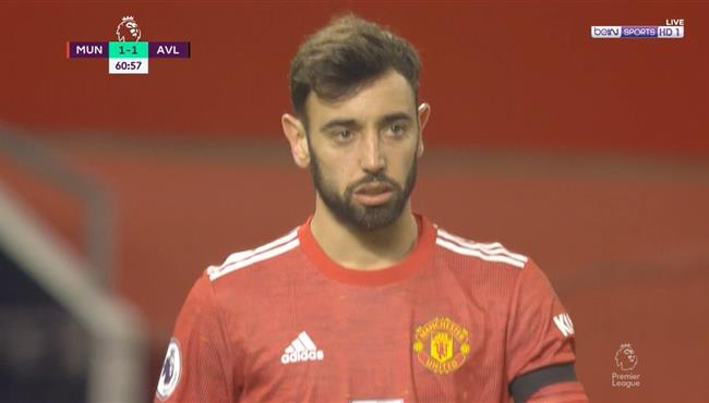 هدف برونو فيرنانديز في مرمي استون فيلا 2 1 الدوري الانجليزي