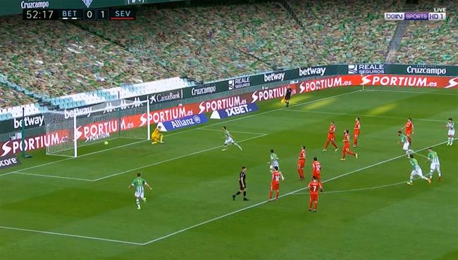 اهداف مباراة اشبيلية وريال بيتيس 1 1 الدوري الاسباني