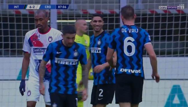 هدف اشرف حكيمي في مرمي كروتوني بالدوري الايطالي