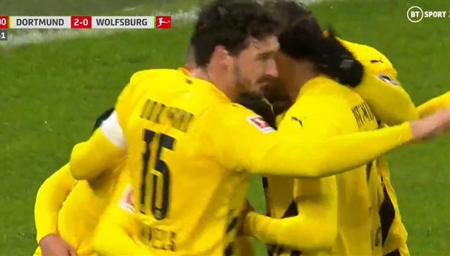 اهداف مباراة بوروسيا دورتموند وفولفسبورج 2 0 الدوري الالماني