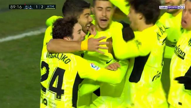 اهداف مباراة اتلتيكو مدريد وديبورتيفو الافيس 2 1 الدوري الاسباني