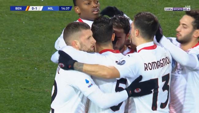 اهداف مباراة ميلان وبنيفنتو 2 0 الدوري الايطالي