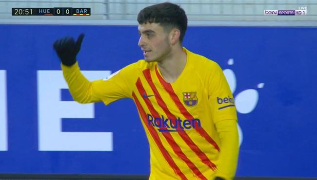 بيدري يهدر هدفين محققين لبرشلونة امام هويسكا