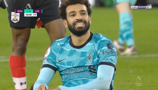 محمد صلاح كاد ان يسجل هدف لليفربول امام ساوثهامبتون