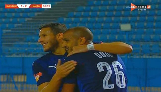 هدف بيراميدز الثالث في مرمي الاتحاد الليبي دودو الجباس اسيست رائع من احمد فتحي