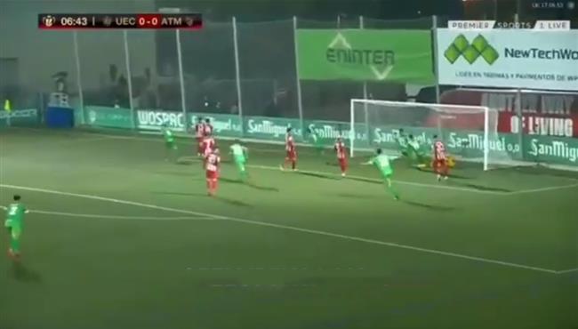 هدف فوز كورنيلا علي اتلتيكو مدريد 1 0 كأس ملك اسبانيا