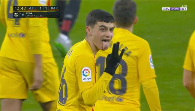 هدف بيدري في مرمي اتلتيك بلباو 1 1 الدوري الاسباني