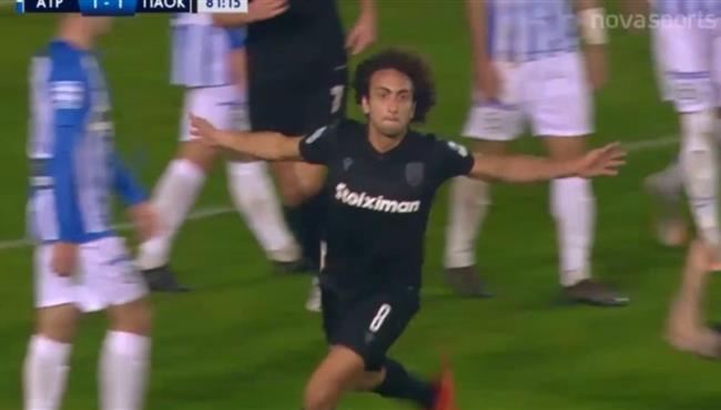 هدف عمرو وردة في مرمي اتروميتوس بالدوري اليوناني