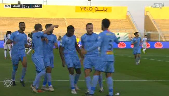 هدف الباطن الثاني في مرمي الهلال 2 2 الدوري السعودي