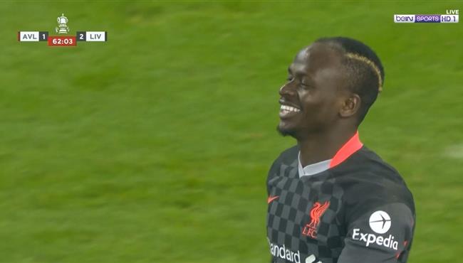 هدف ساديو ماني الثاني فى مرمي استون فيلا بكاس الاتحاد الانجليزي