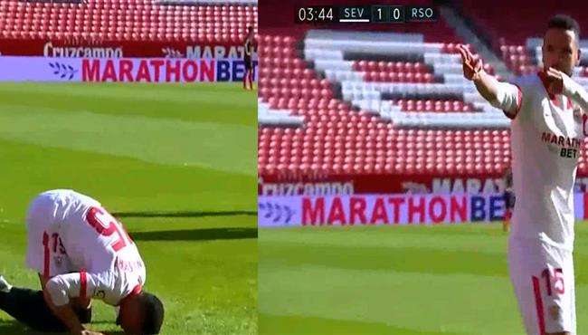 هاتريك يوسف النصيري في مباراة اشبيلية وريال سوسيداد