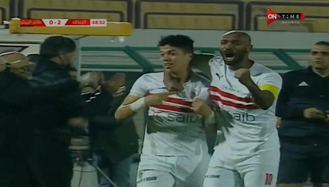 هدف امام عاشور الخرافي في مرمي طلائع الجيش بالدوري المصري