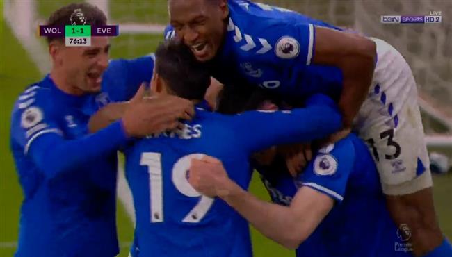 هدف ايفرتون الثاني فى مرمي ولفرهامبتون 2 1 الدوري الانجليزي